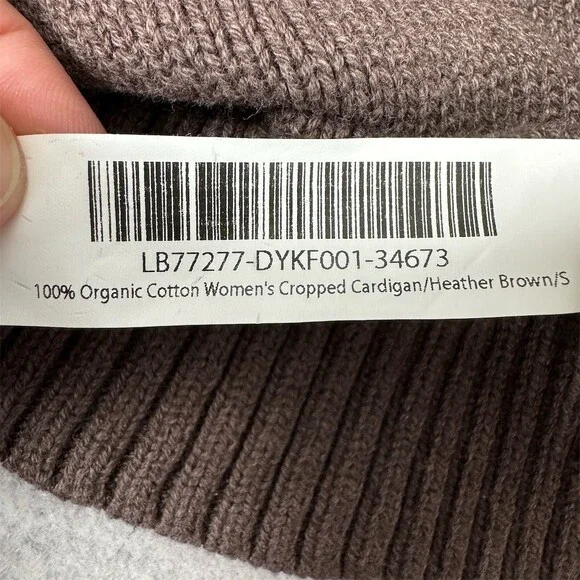 Quince Cardigan Sweater Womens Size S Organic Cotton Cropped Button Front - Picture 8 of 12